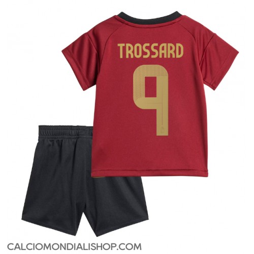 Maglie da calcio Belgio Leandro Trossard #9 Prima Maglia Bambino Europei 2024 Manica Corta (+ Pantaloni corti)